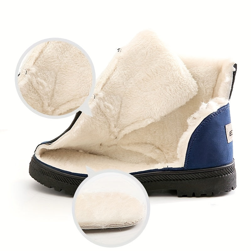Bottes d'Hiver Femme - Semelle Antidérapante, Lacets, Confort - Tailles jusqu'à 44