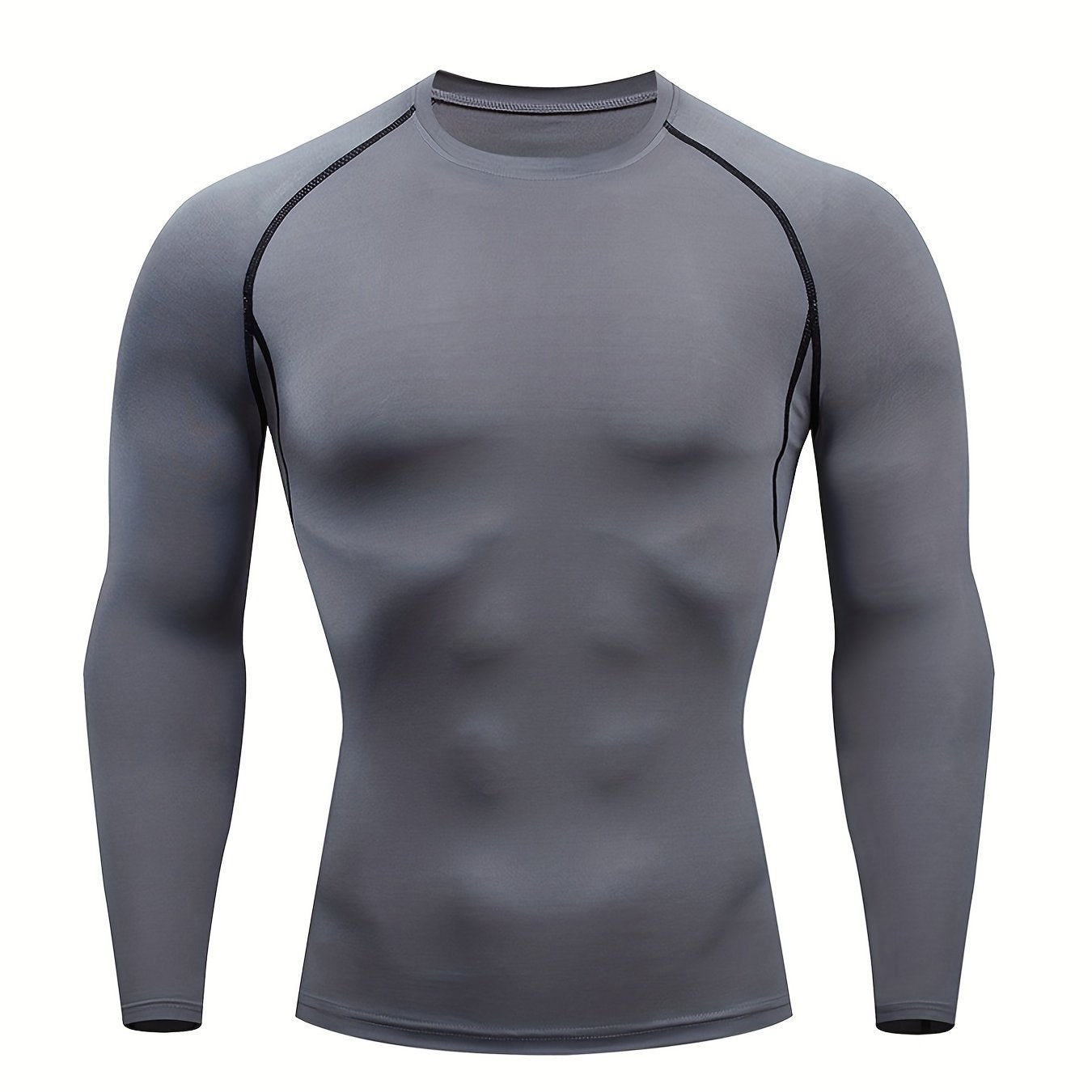 T-Shirt Fitness Homme PRO Séchage Rapide - Manches Longues Extensible Running