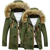 Parka Homme Hiver Coton Chaud - Capuche Fourrure Grande Taille 8XL