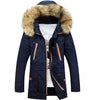 Parka Homme Hiver Coton Chaud - Capuche Fourrure Grande Taille 8XL