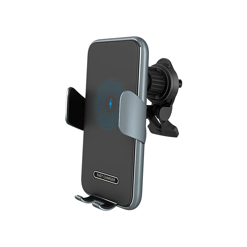 Support Auto Sans Fil avec Chargeur 15W (Wireless Car Charger Mount) - Noir