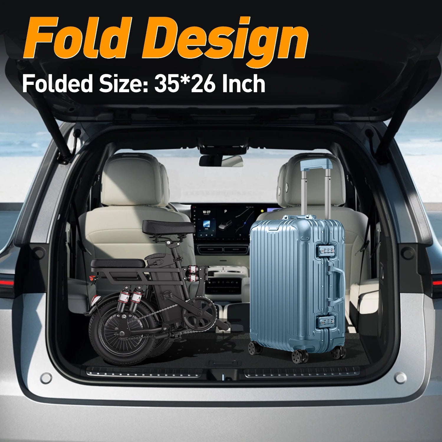 Vélo Électrique Pliable 500W 15AH -  14 Pouces