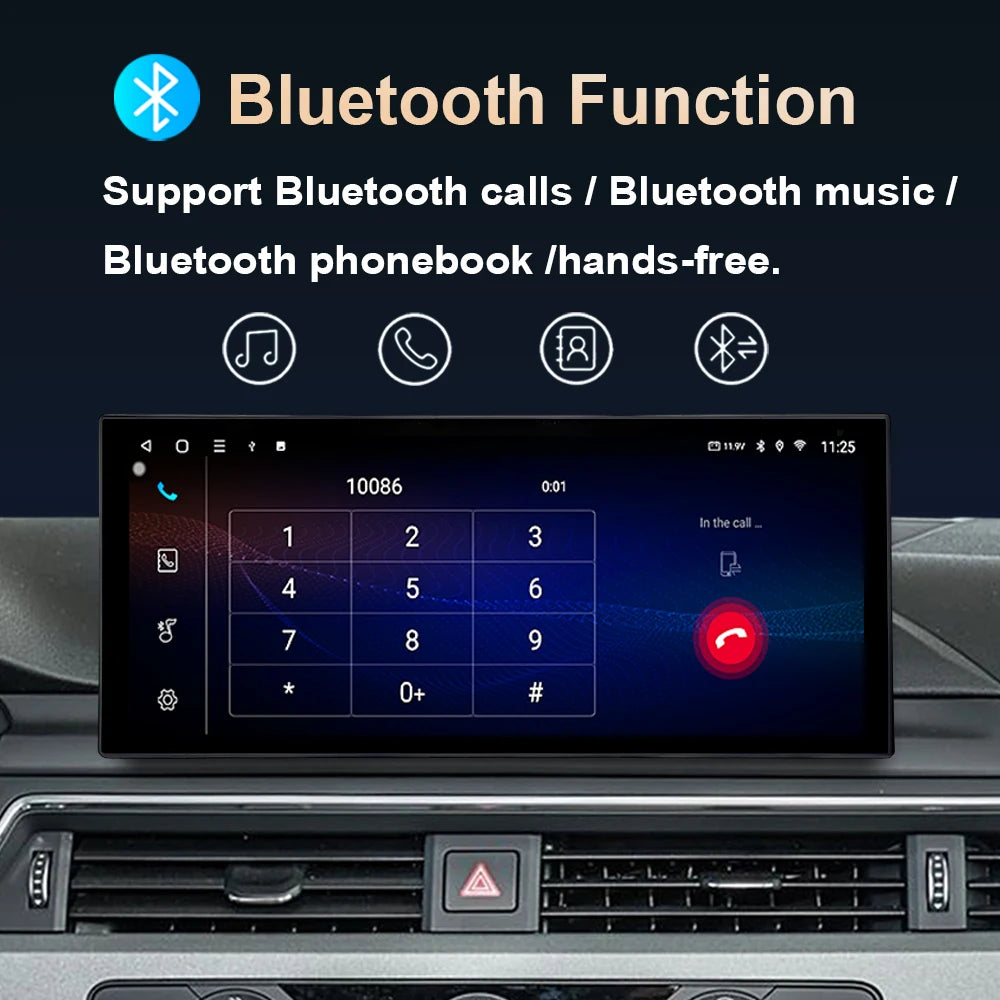 Radio Auto Android 14 Audi Q5 2009-2019 - QLED CarPlay GPS Navigation HD