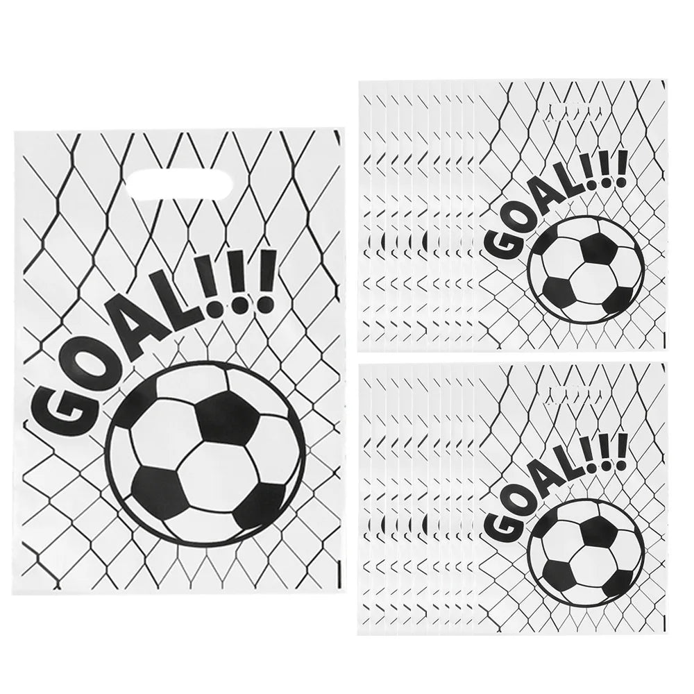 Sacs Cadeaux Football 10/20/50pcs - Plastique Thème Soccer Anniversaire Enfants