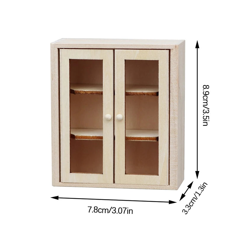 Maison Poupée Miniature 1:12 Meuble Rangement Tiroirs - Accessoire Décoration