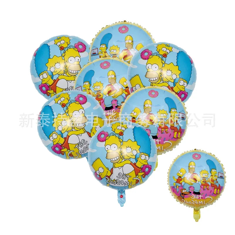 Ballons Simpsons Fête Anniversaire Enfants - Latex Foil Décoration Maison