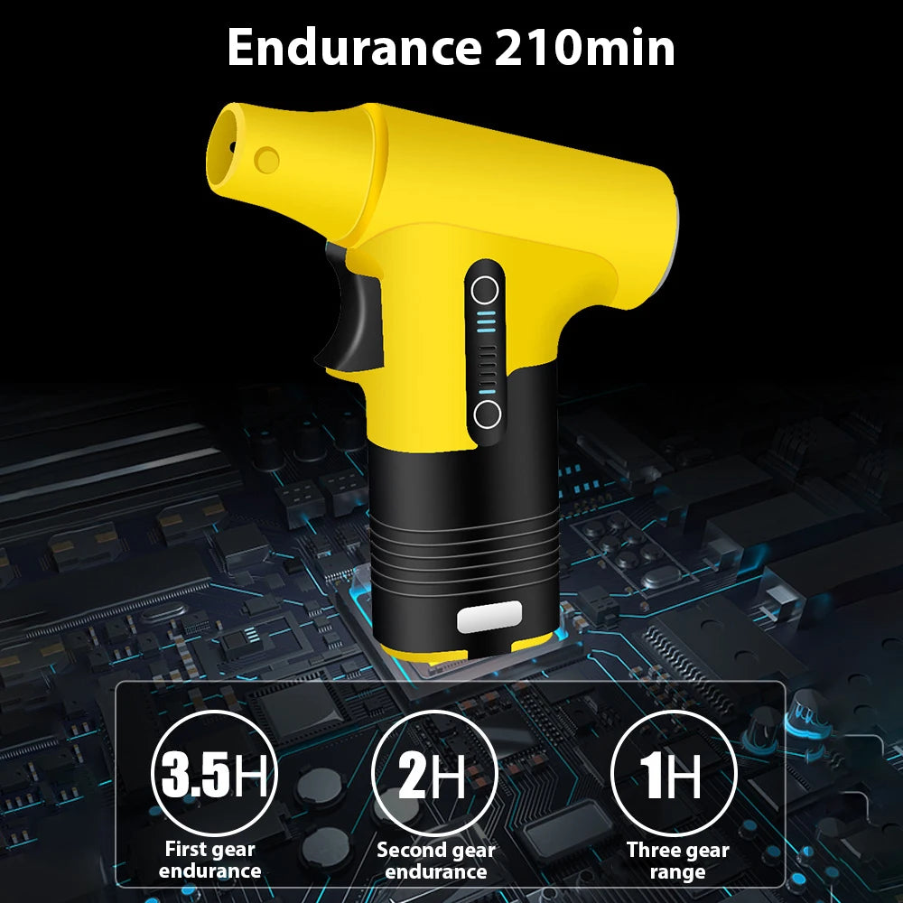 Dépoussiéreur Électrique 130000RPM - Mini Turbo Souffleur Aspirateur 2-en-1