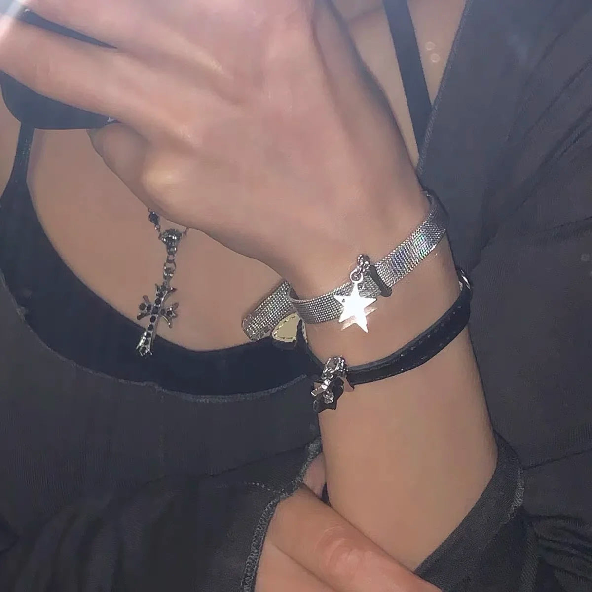 Bracelet Cuir Tressé Fait Main Charm - Homme Femme Jonc Bijou Unisexe