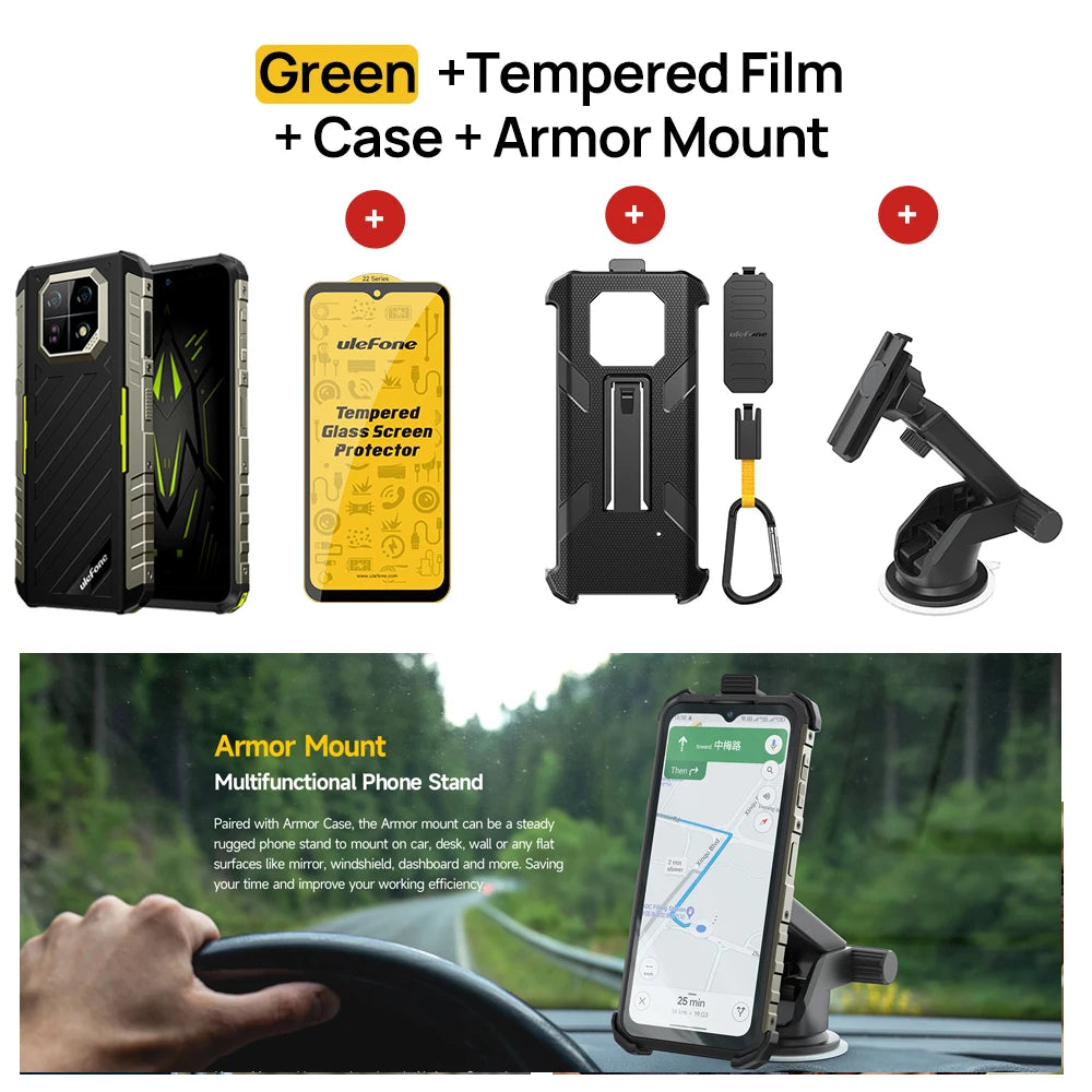 Smartphone Ulefone Armor 22 Android 14 - Rugged 16GB RAM 256GB 6600mAh