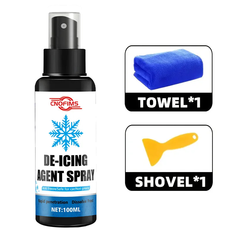 Dégivreur Anti-Glace Voiture Maison - Spray Déneigement Congélateur Hiver
