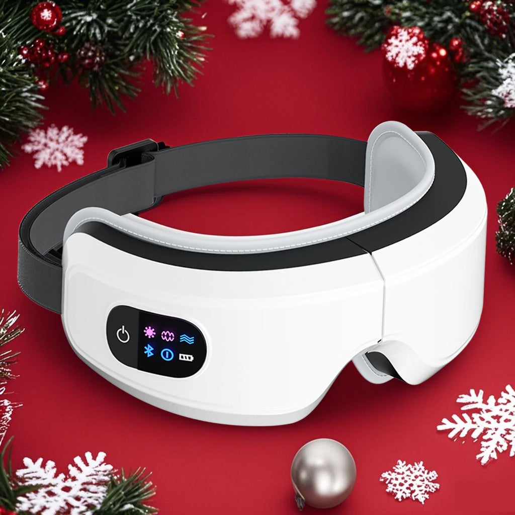 Masseur Yeux Chauffant - Masque Yeux Migraine 3 Modes Massage Fatigue