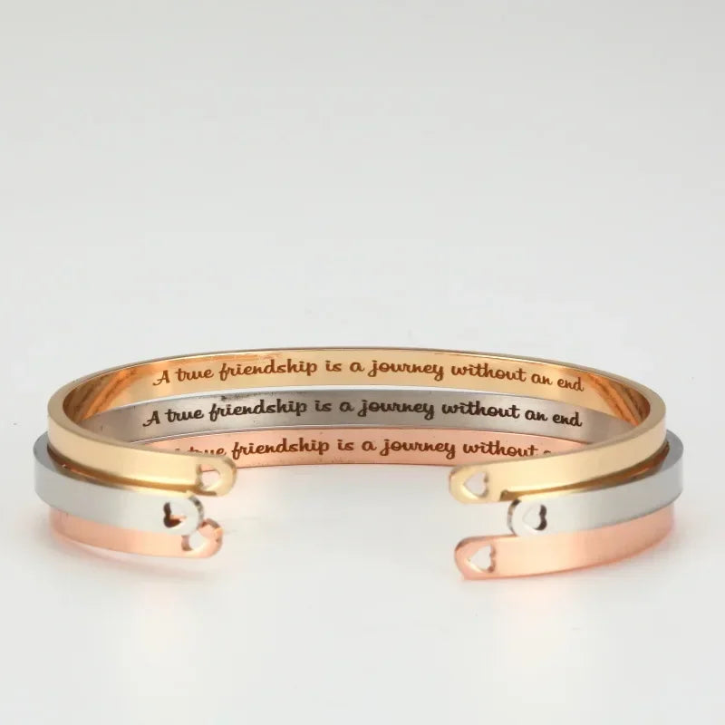 Bracelet Jonc Personnalisé Coordonnées Gravure Nom - Acier Inoxydable Cadeau