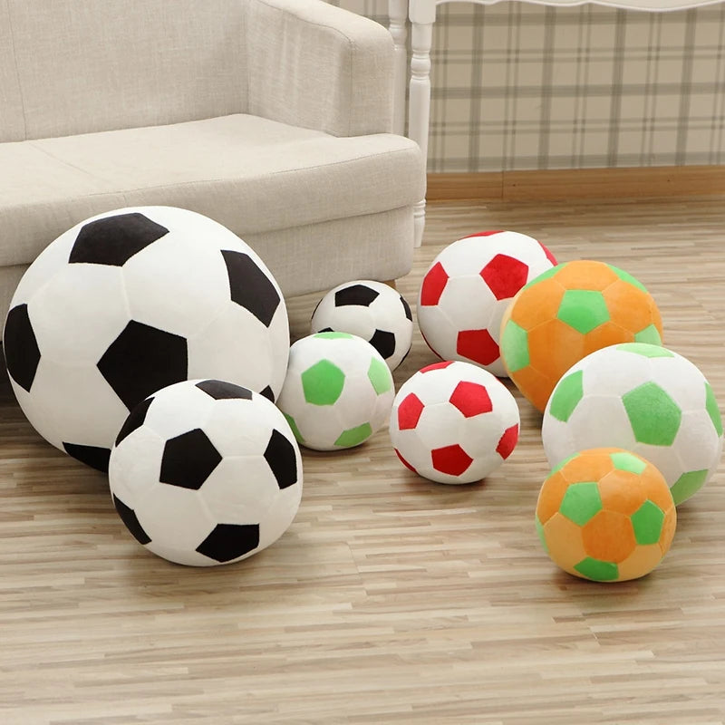 Peluche Ballon Football 20/30/45cm Douce - Jouet Soccer Enfants Bébé Cadeau Fête