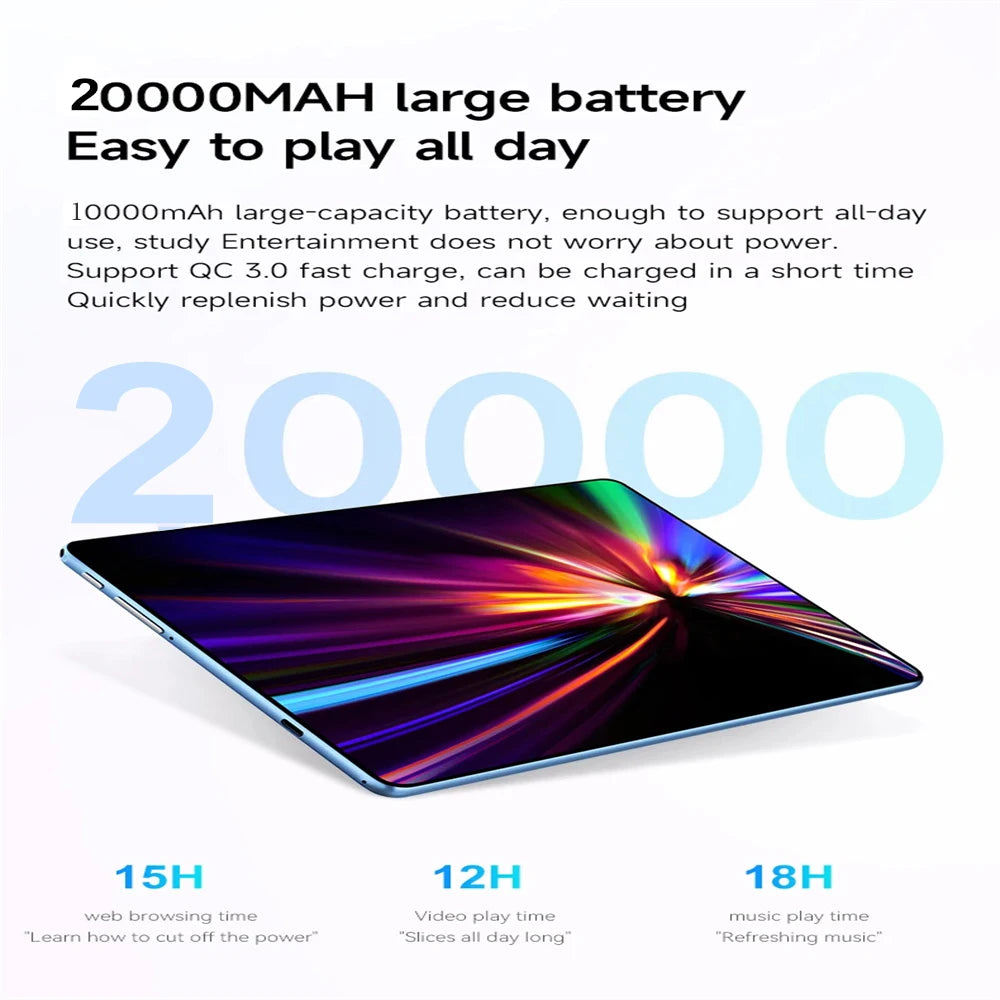 Tablette Pad 15 Pro 2025 22GB+2TB Android 14 Snapdragon 870 - 5G 20000mAh 4K