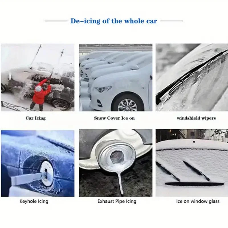Dégivreur Anti-Glace Voiture Maison - Spray Déneigement Congélateur Hiver