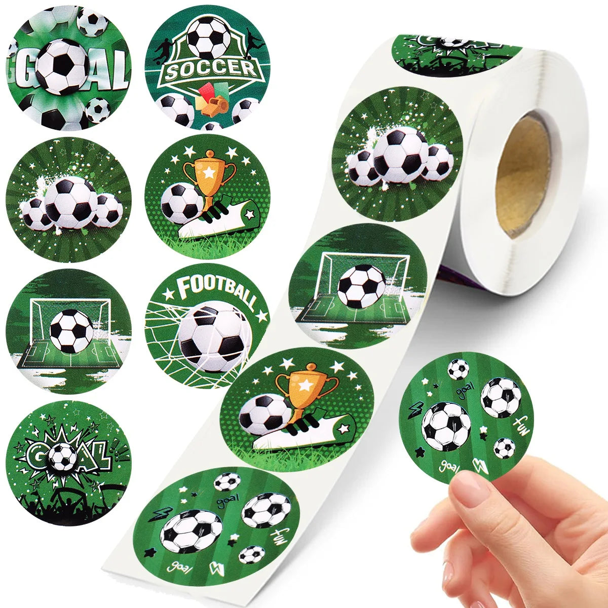 Autocollants Football 500pcs - Stickers Thème Soccer Anniversaire Baby Shower