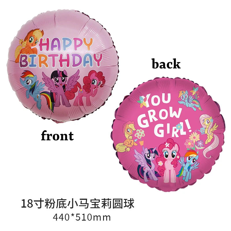 Ballons My Little Pony Chiffres 1-10 Licorne - Anniversaire Baby Shower Fête