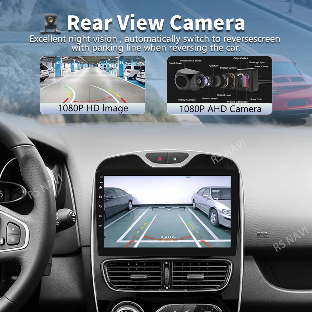 Radio Auto Android 15 Renault Clio 4 BH98 KH98 2016-2019 - 2K QLED CarPlay GPS