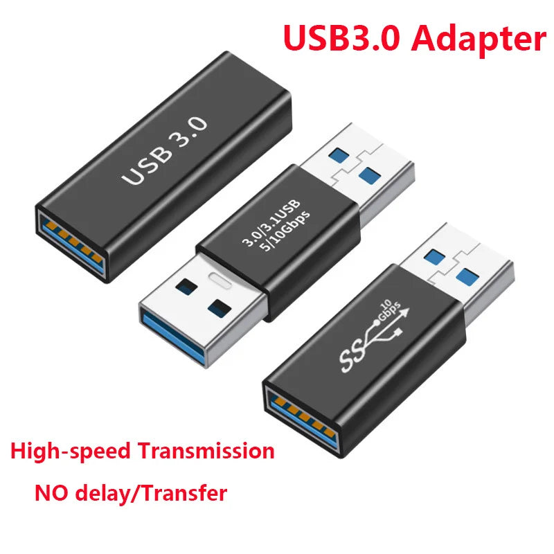 Adaptateur USB 3.0 Mâle-Femelle 5Gbps - Connecteur Extension SSD HDD Gen1