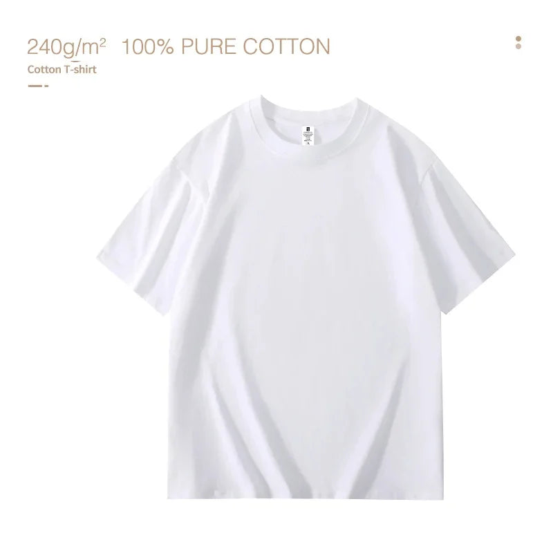 T-Shirt Homme Coton Premium Col Rond Manches Courtes - Respirant Été