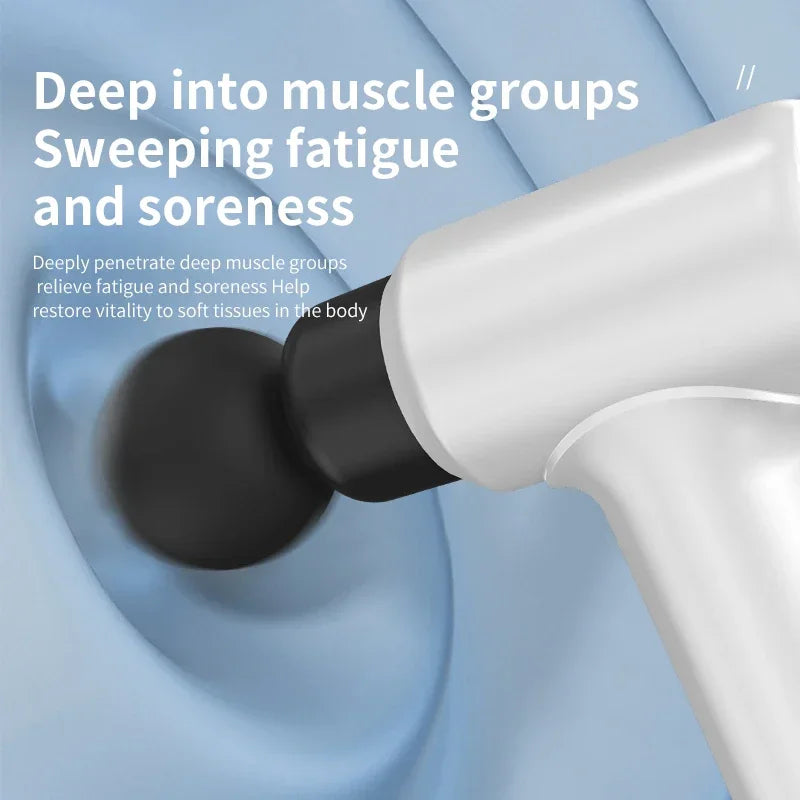 Pistolet Massage Musculaire MUKASI - Poignée Détachable Tissus Profonds