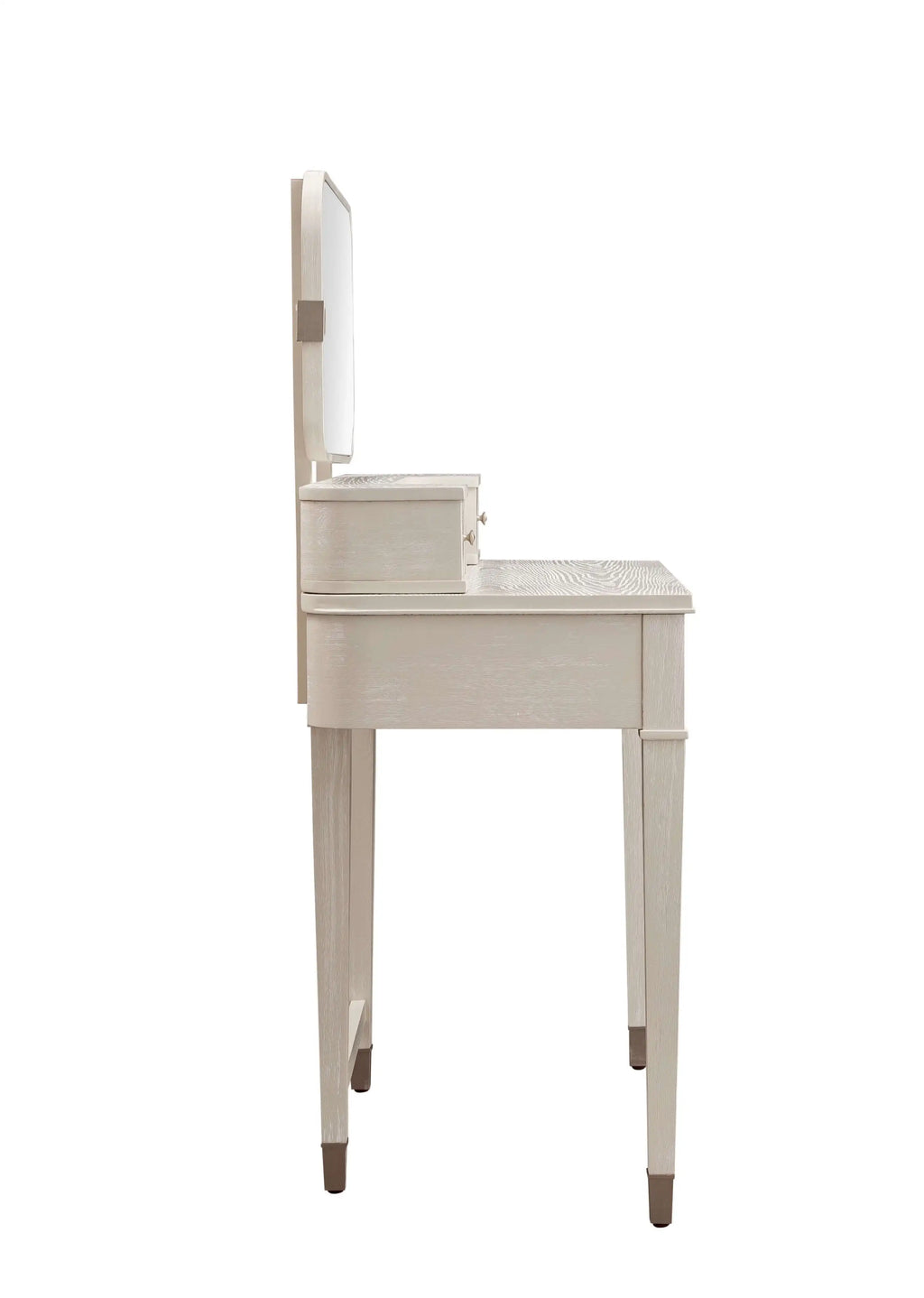 Coiffeuse Maquillage Bois MDF Miroir - Rangement Chambre Hôtel Moderne