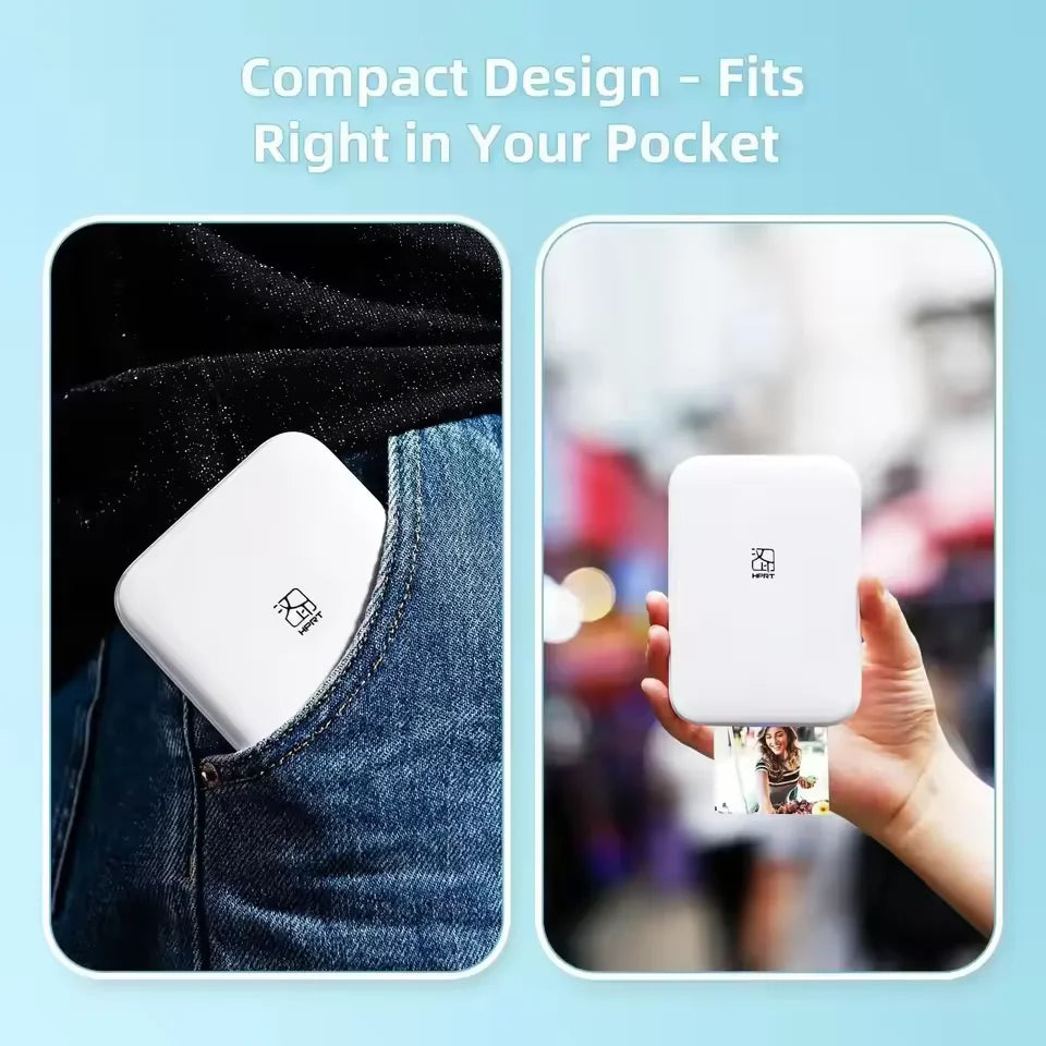 Imprimante Photo Portable HPRT 2x3'' Sans Fil Zink - Stickers Autocollants