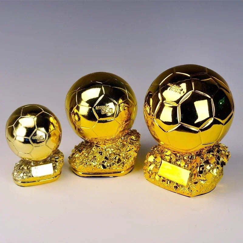 Trophée Ballon d'Or Football 15/20/25cm - Récompense Joueur Décoration Maison