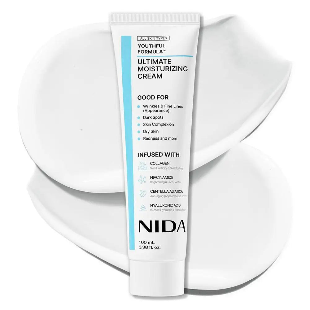 Crème Hydratante NIDA Youthful Formula - Absorption Rapide Réparation Pores Rougeurs