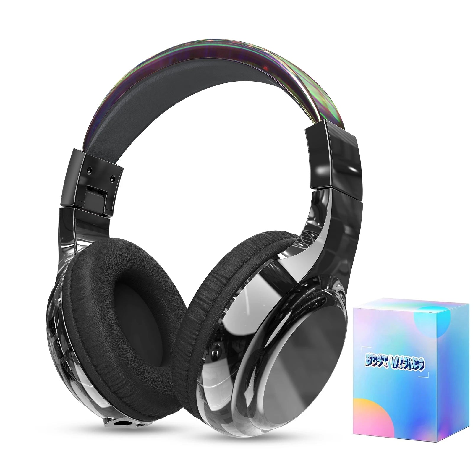 Casque Audio Bluetooth Brillant pour Enfants - Idée Cadeau Noël / Glossy Bluetooth Headphones For Kids Girls Wireless Stereo Headset