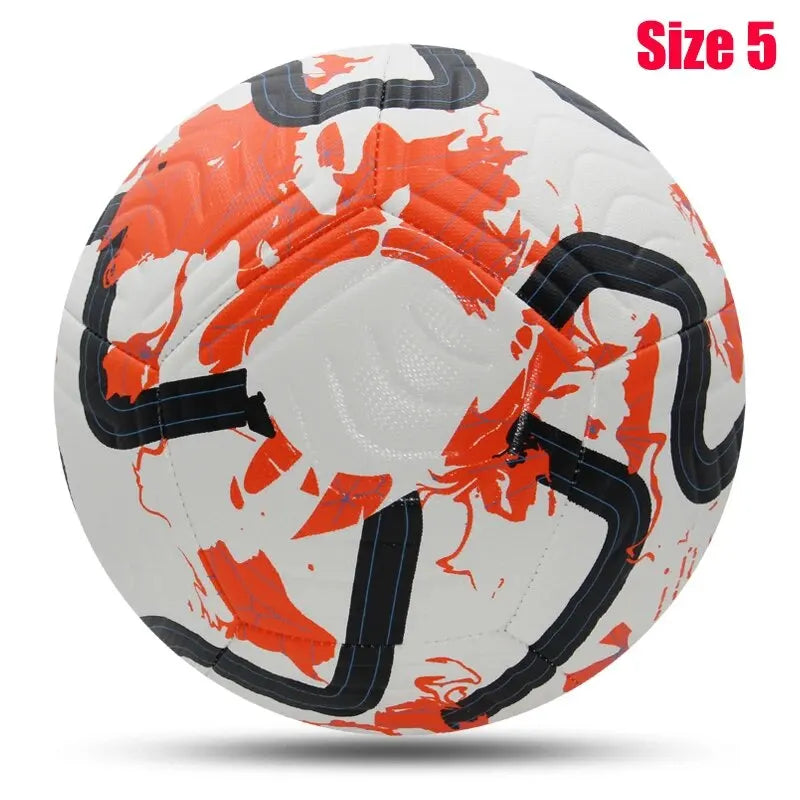 Ballon Football Taille 5 Standard PU Cousu Machine - Match Entraînement Outdoor