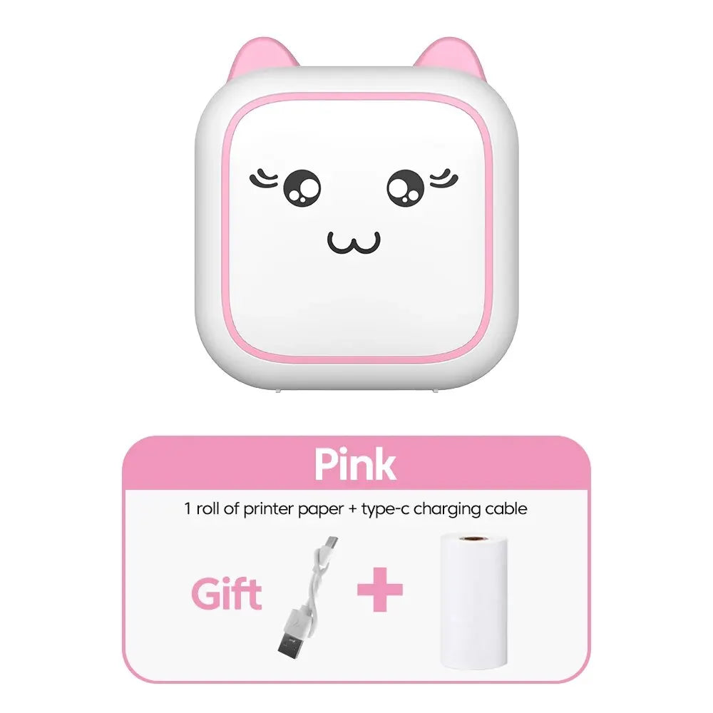 Imprimante Mini Thermique Portable Sans Fil Rechargeable - Photos Texte Symboles