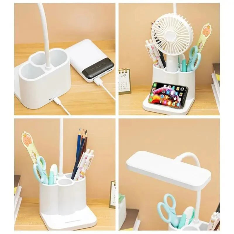 Lampe Bureau LED Protection Yeux USB Dortoir - Petite Lampe Chevet Étude