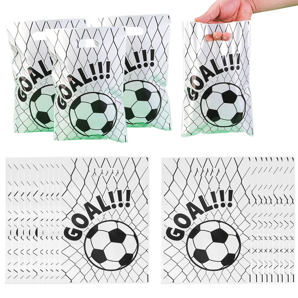 Sacs Cadeaux Football 10/20/50pcs - Plastique Thème Soccer Anniversaire Enfants