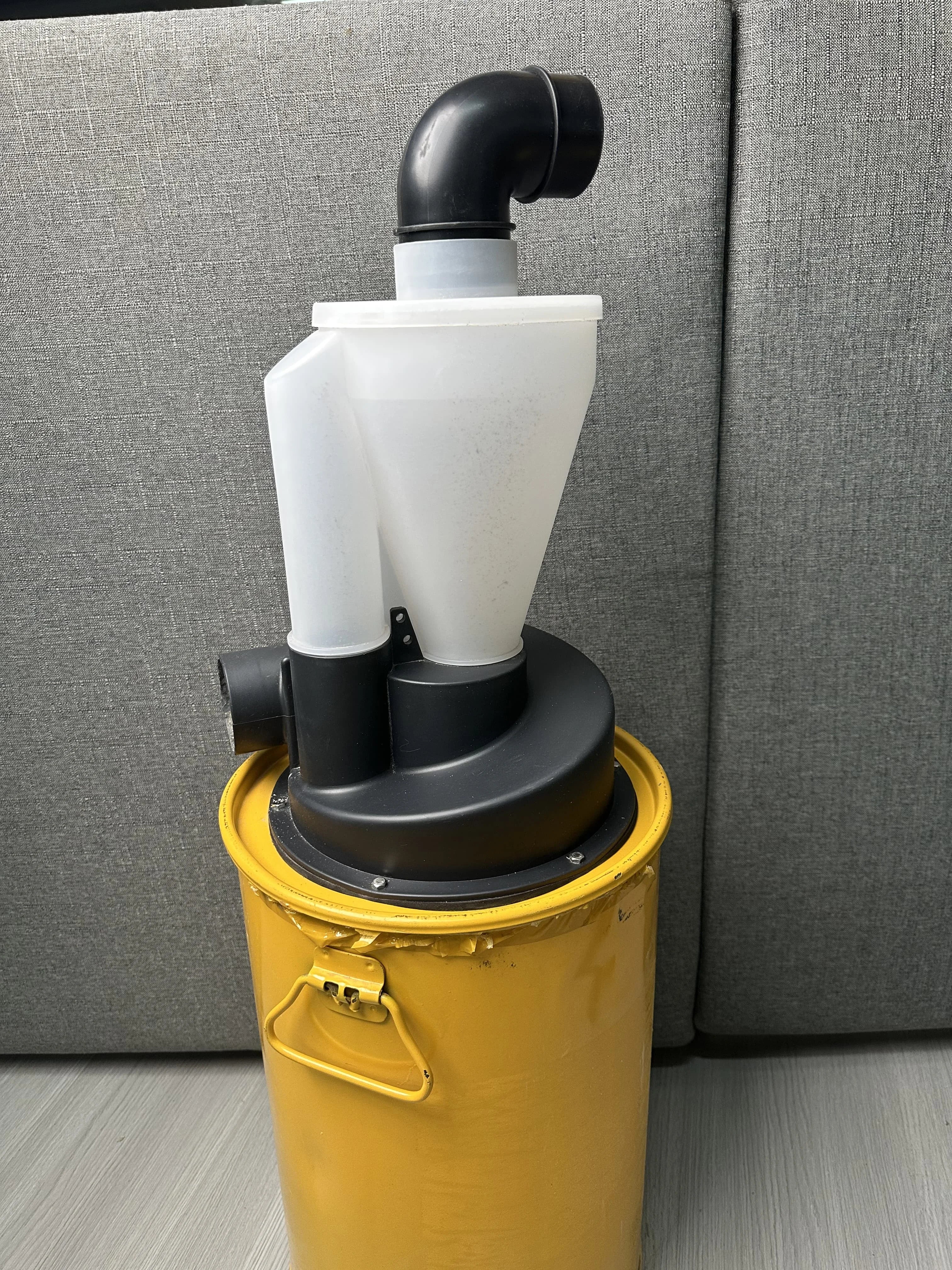 Collecteur de Poussière Cyclone 2.5'' - Séparateur Double Filtration Menuiserie