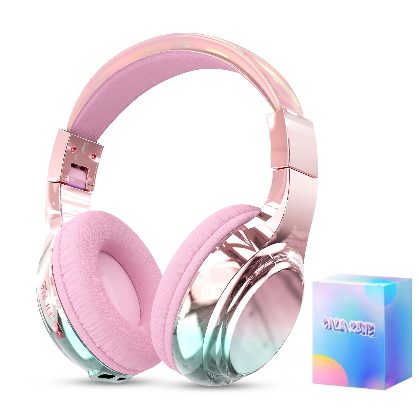 Casque Audio Bluetooth Brillant pour Enfants - Idée Cadeau Noël / Glossy Bluetooth Headphones For Kids Girls Wireless Stereo Headset