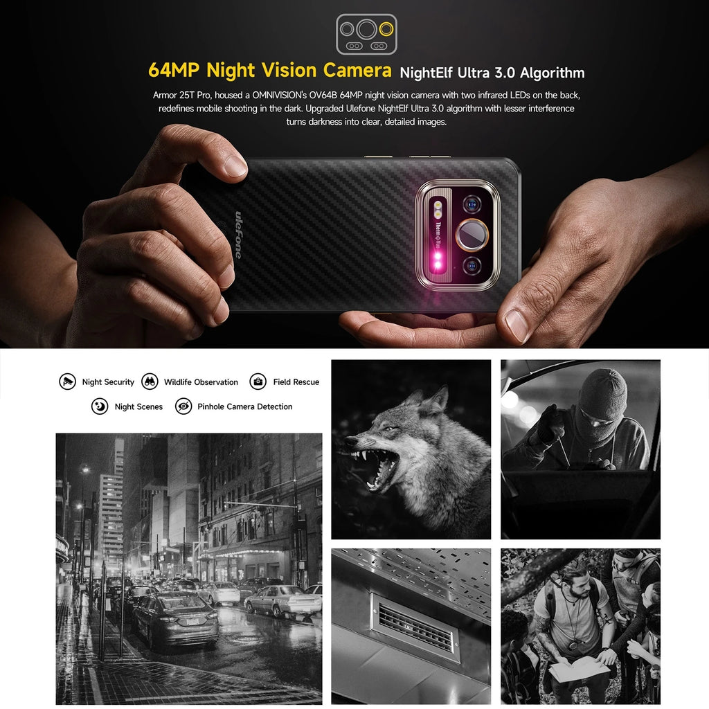 Smartphone Ulefone Armor 25T Pro 5G Thermal - Imagerie Thermique Android 14