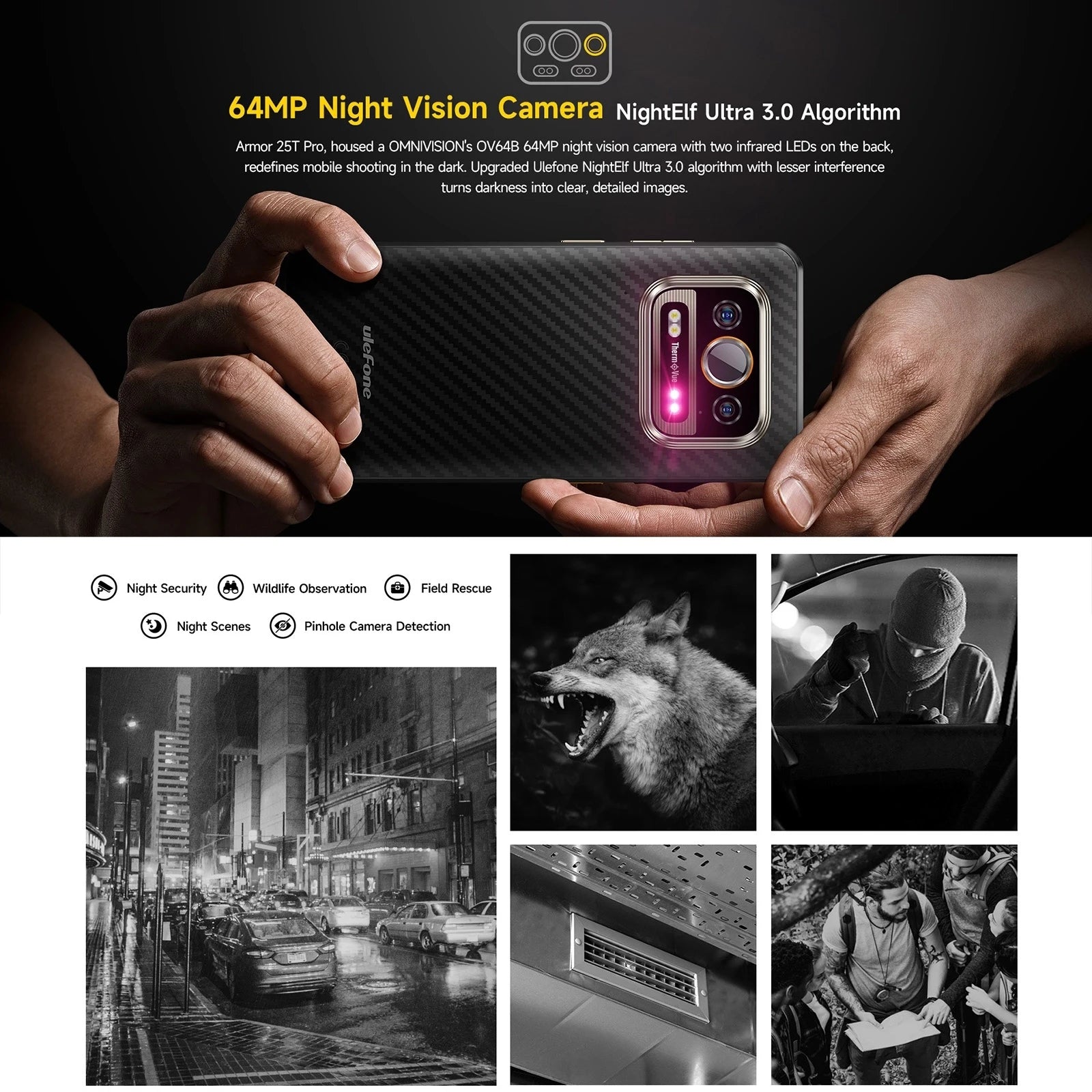 Smartphone Ulefone Armor 25T Pro 5G Thermal - Imagerie Thermique Android 14