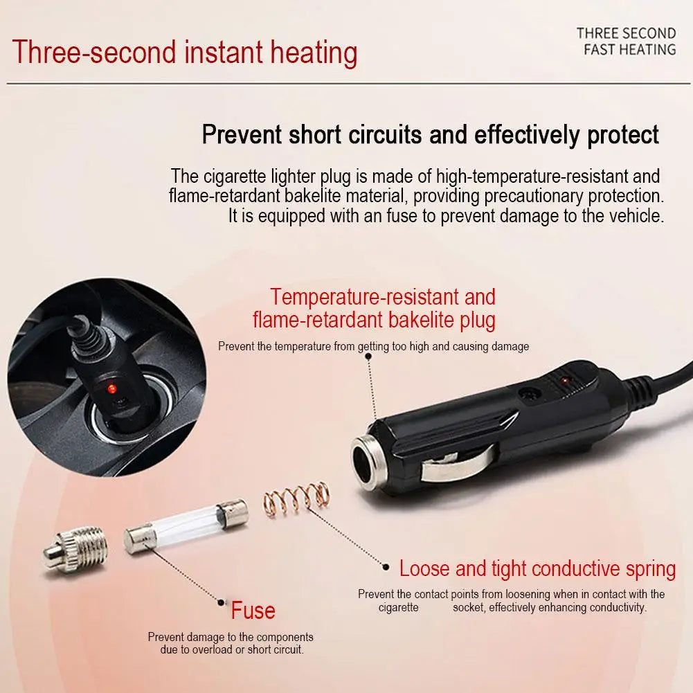 Coussin Chauffant Voiture Hiver - Protège-Siège Chauffé 12V Accessoire Auto