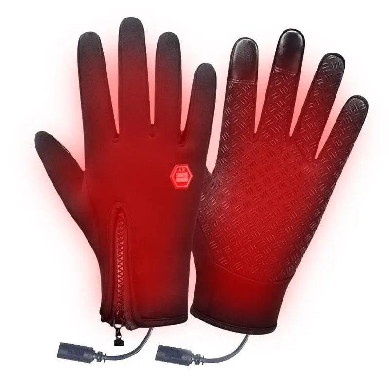 Gants Chauffants USB Rechargeables - Tactiles Coupe-Vent Mitaines Portables