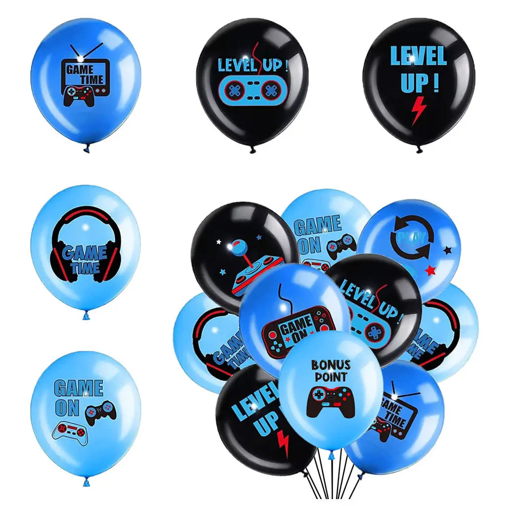 Ballons Jeux Vidéo Game On 10pcs - Thème Gamer Manette Anniversaire Garçons