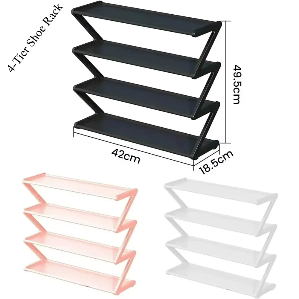 Meuble Chaussures 4 Niveaux Moderne - Organisateur Entrée Gain d'Espace Appartement