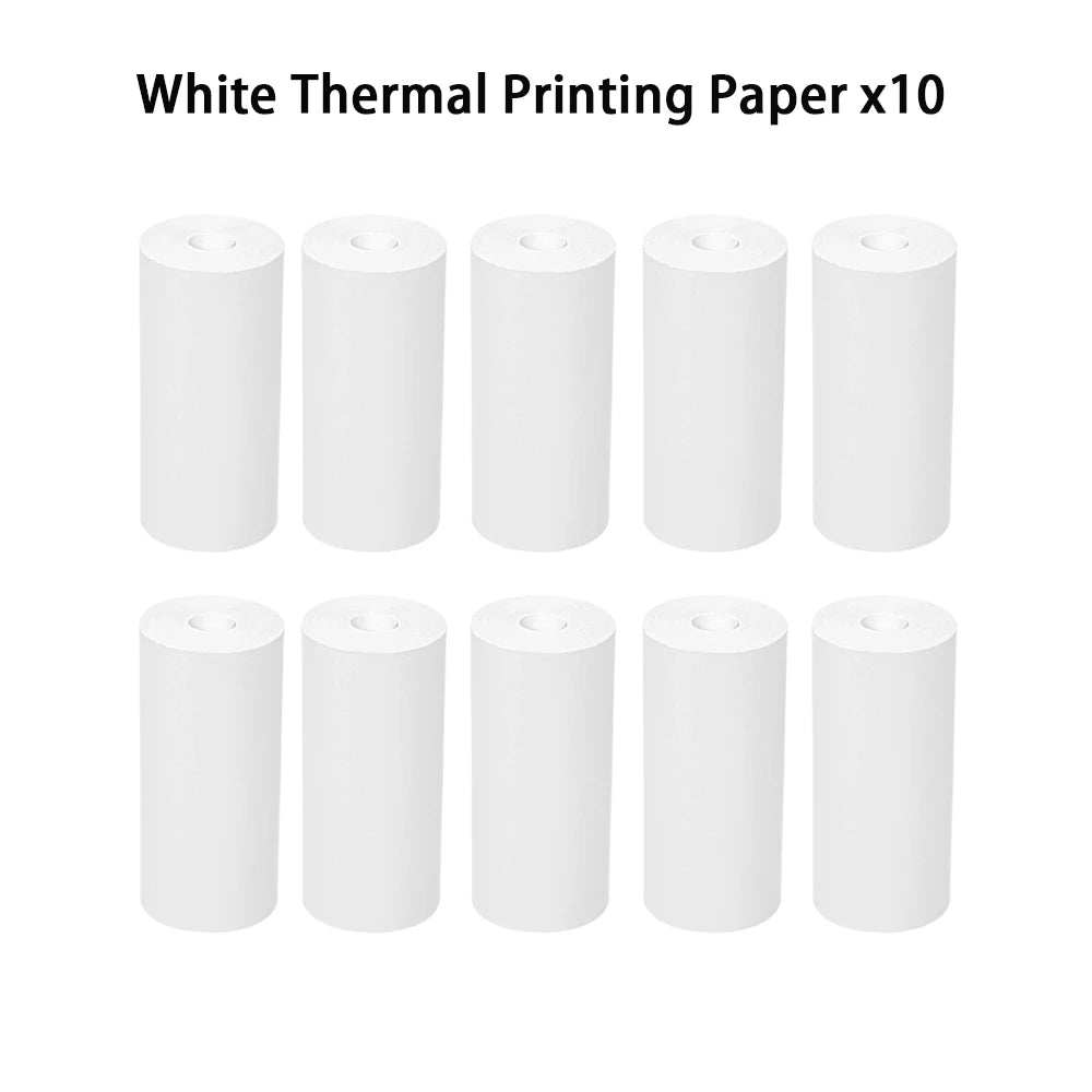 Papier Imprimante Thermique 57x25mm HD - Rouleau Autocollant Étiquettes Photos