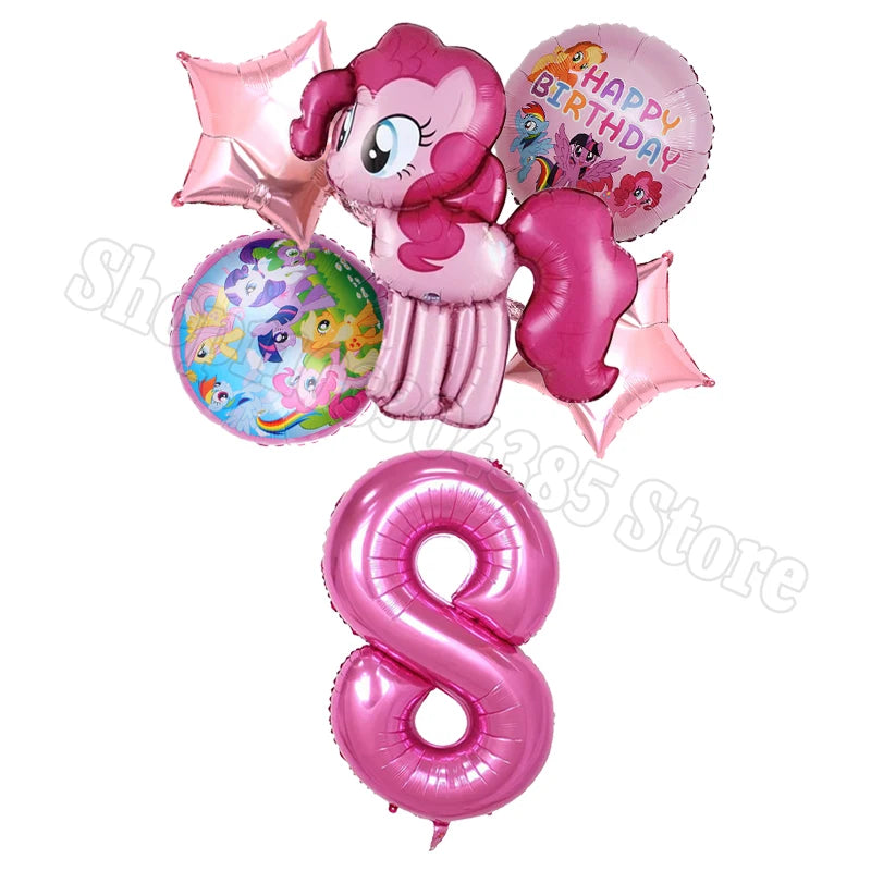 Ballons My Little Pony Chiffres 1-10 Licorne - Anniversaire Baby Shower Fête