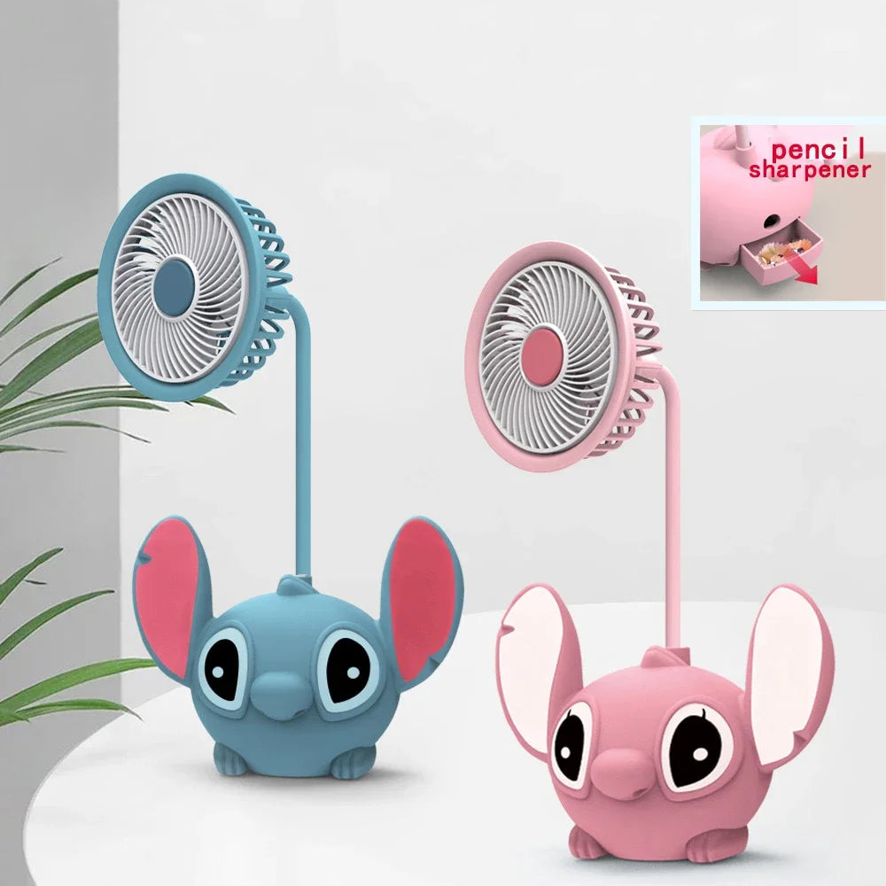 Lampe Bureau LED Lilo & Stitch Taille-Crayon - Pliable USB Rechargeable Cadeau