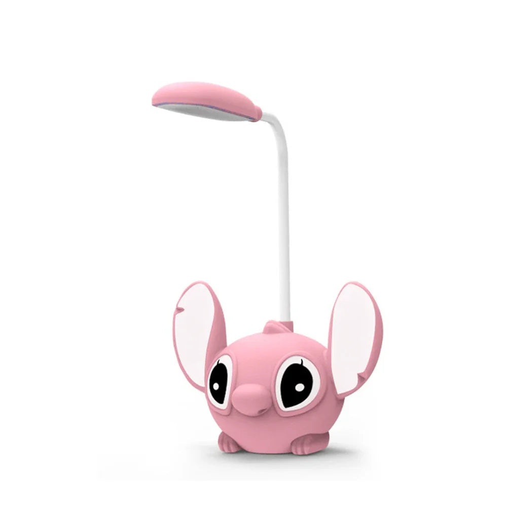 Lampe Bureau LED Lilo & Stitch Taille-Crayon - Pliable USB Rechargeable Cadeau