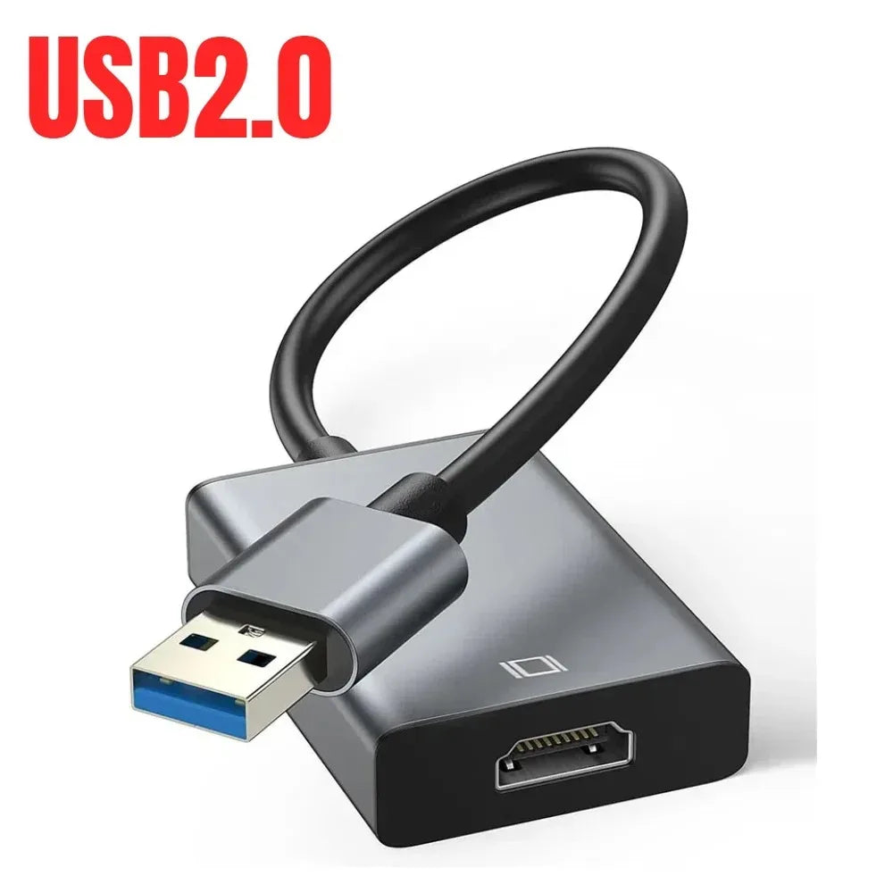 Adaptateur USB 3.0 vers HDMI 1080P 60Hz - Convertisseur Audio Vidéo PC Laptop
