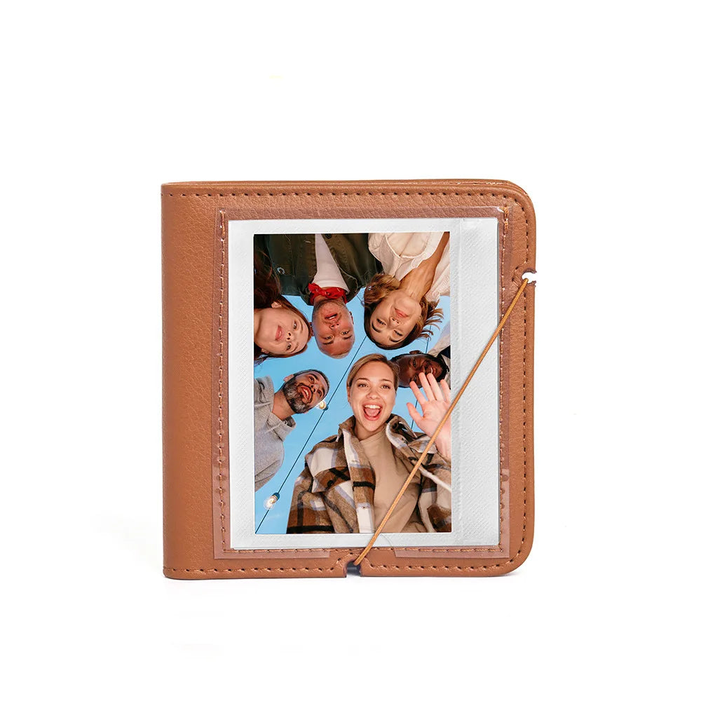 Album Photo Portable Cuir PU 28 Pochettes - Polaroid iType 600 SX70 Instax Wide
