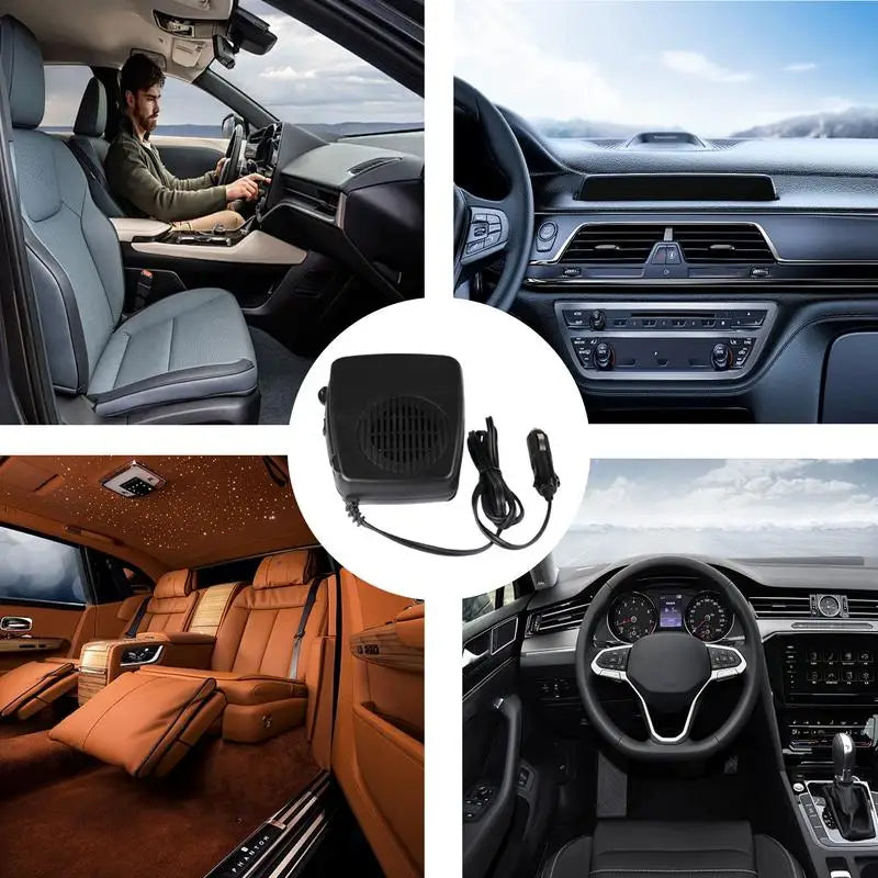 Chauffage Voiture 12V 200W - Ventilateur Dégivreur Déembueur Anti-Buée