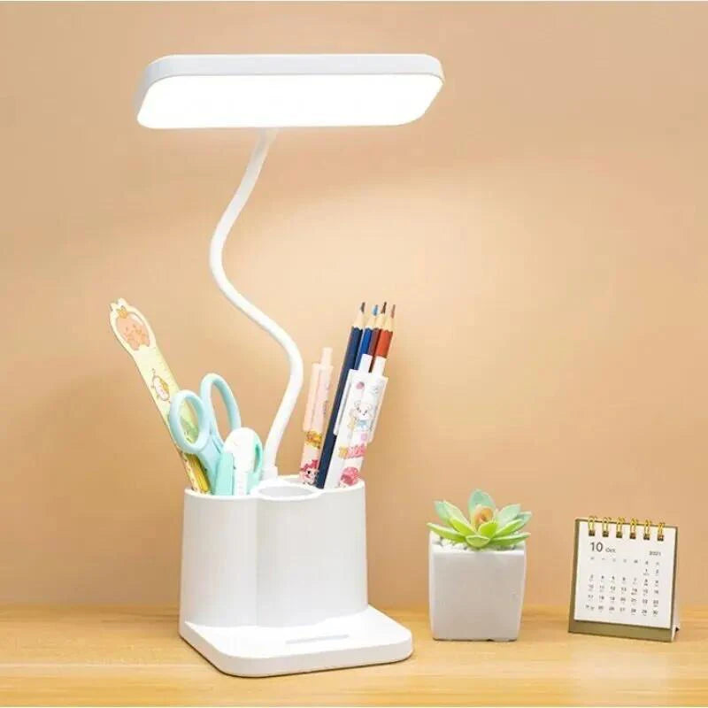 Lampe Bureau LED Protection Yeux USB Dortoir - Petite Lampe Chevet Étude
